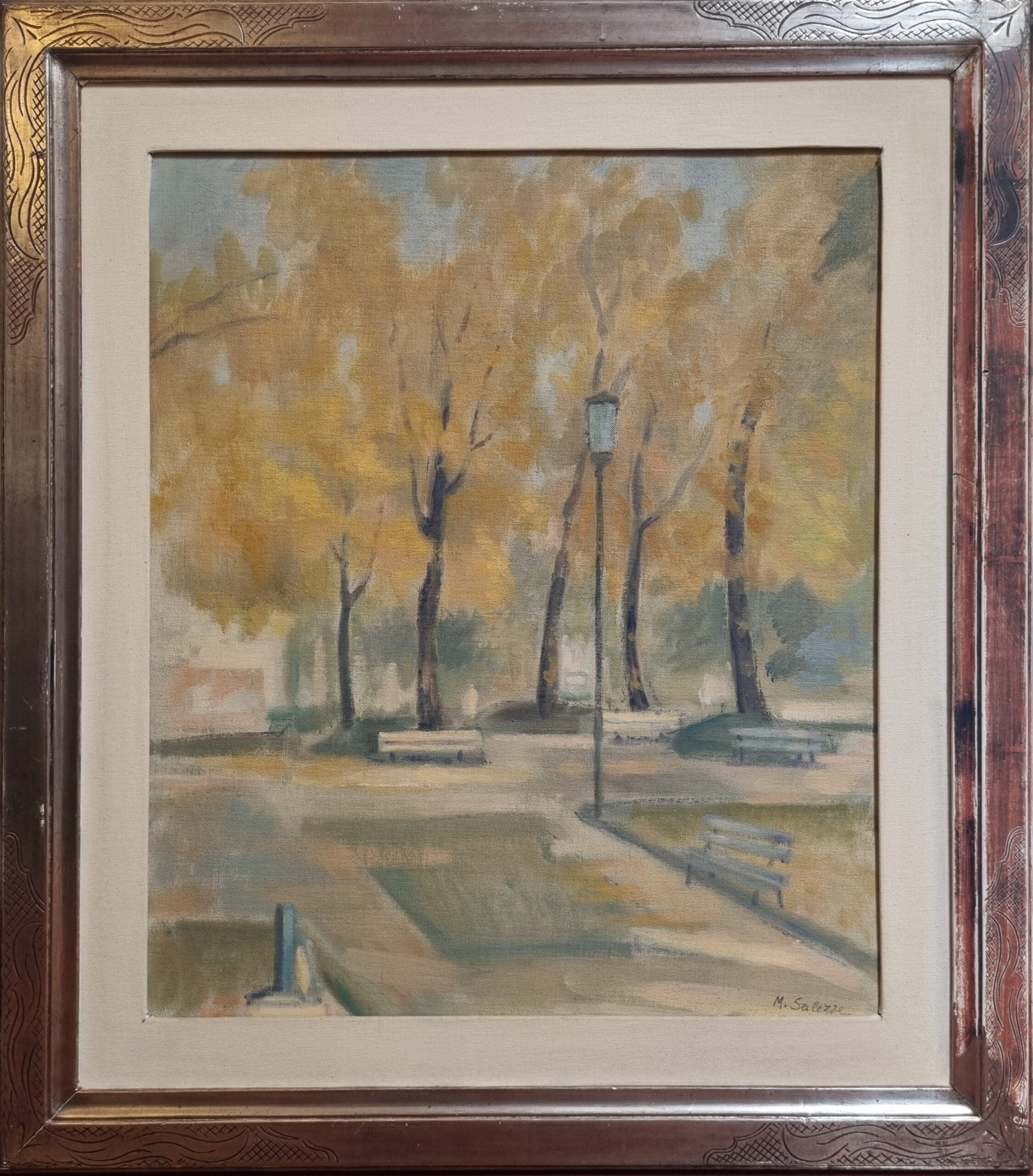 Mirko Salezze - Paesaggio con Banchine