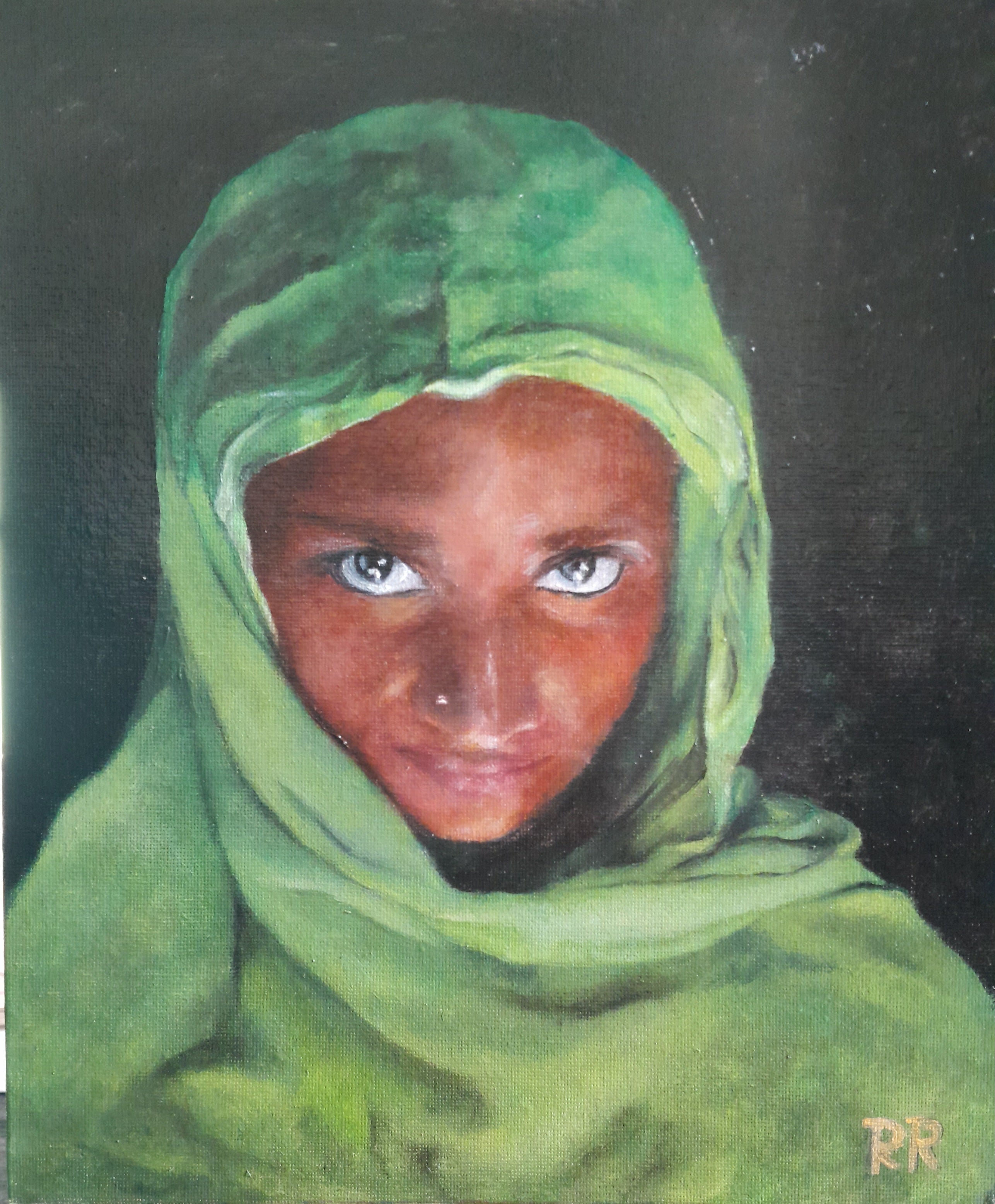 retrato de una mujer asiática
