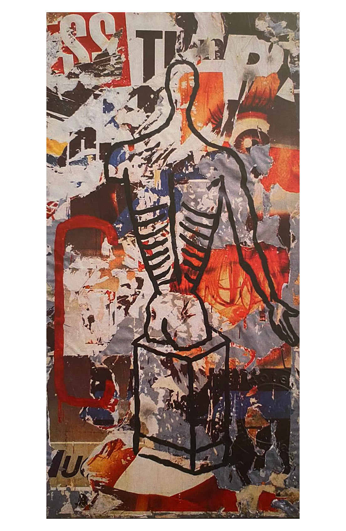 Mimmo Rotella - Omaggio a De Chirico