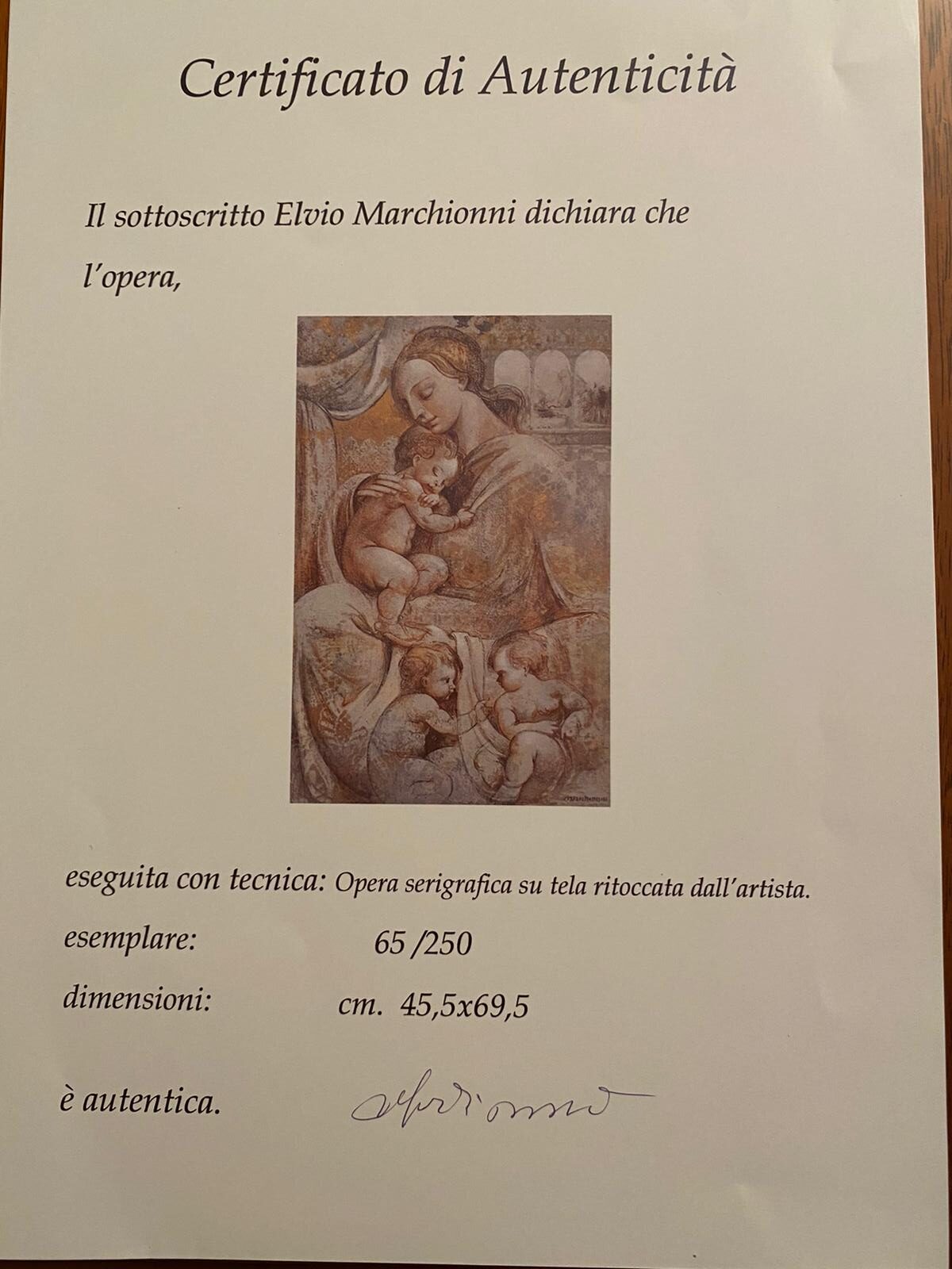Elvio Marchionni - La meternità