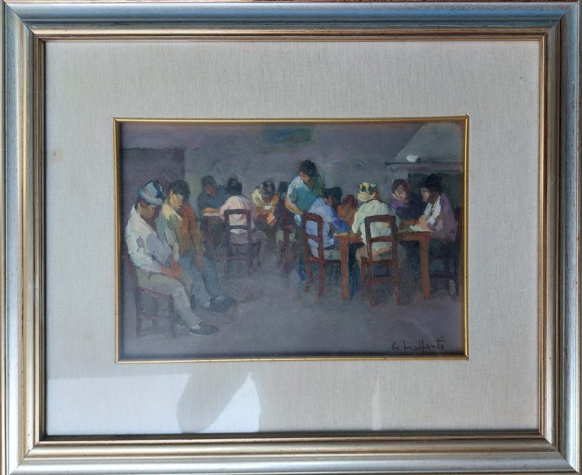 Senza titolo, olio su tela di Giacomo Malfanti