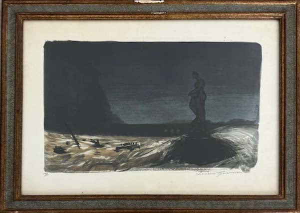 Alluvione di Firenze – Litografia – Luciano Guarnieri