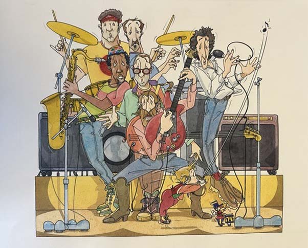 Senza titolo, di P. Ballouhey, disegno