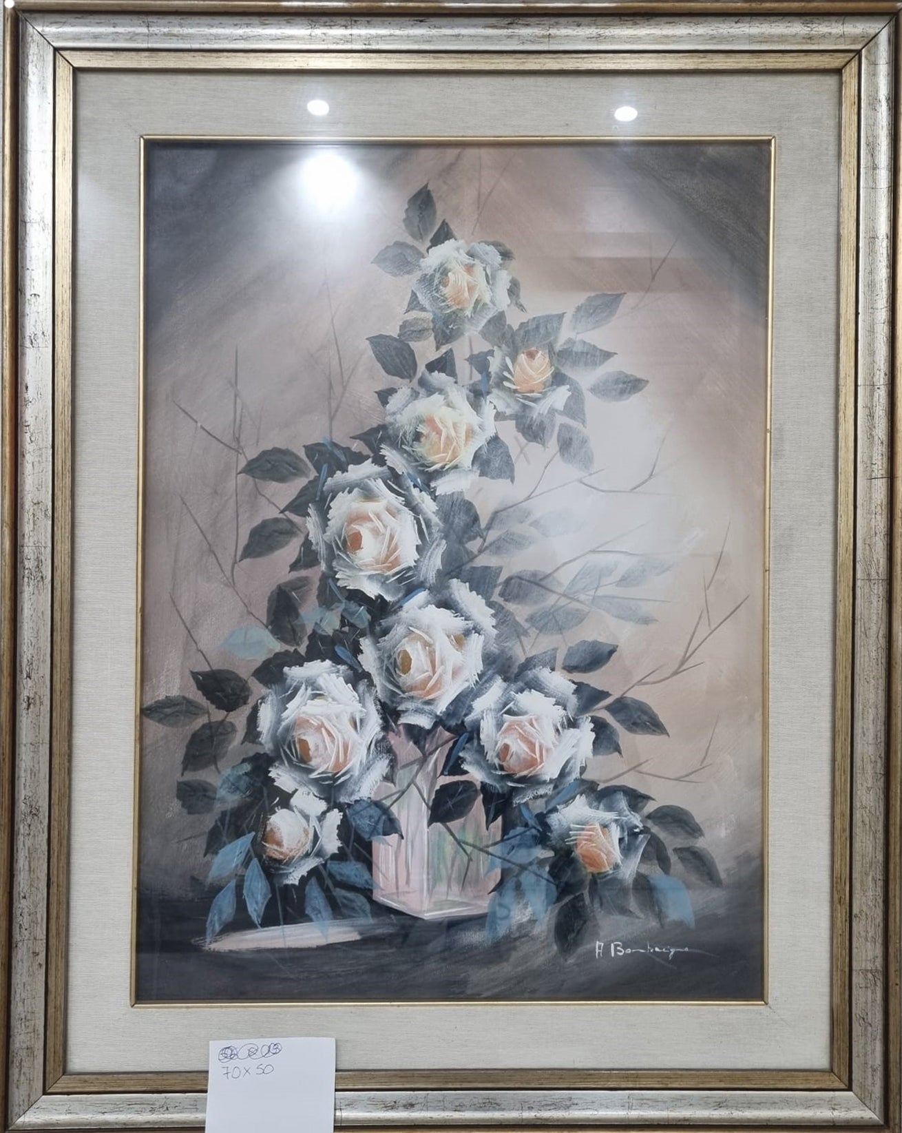 Aldo Bombacigno - Untitled (White Roses)