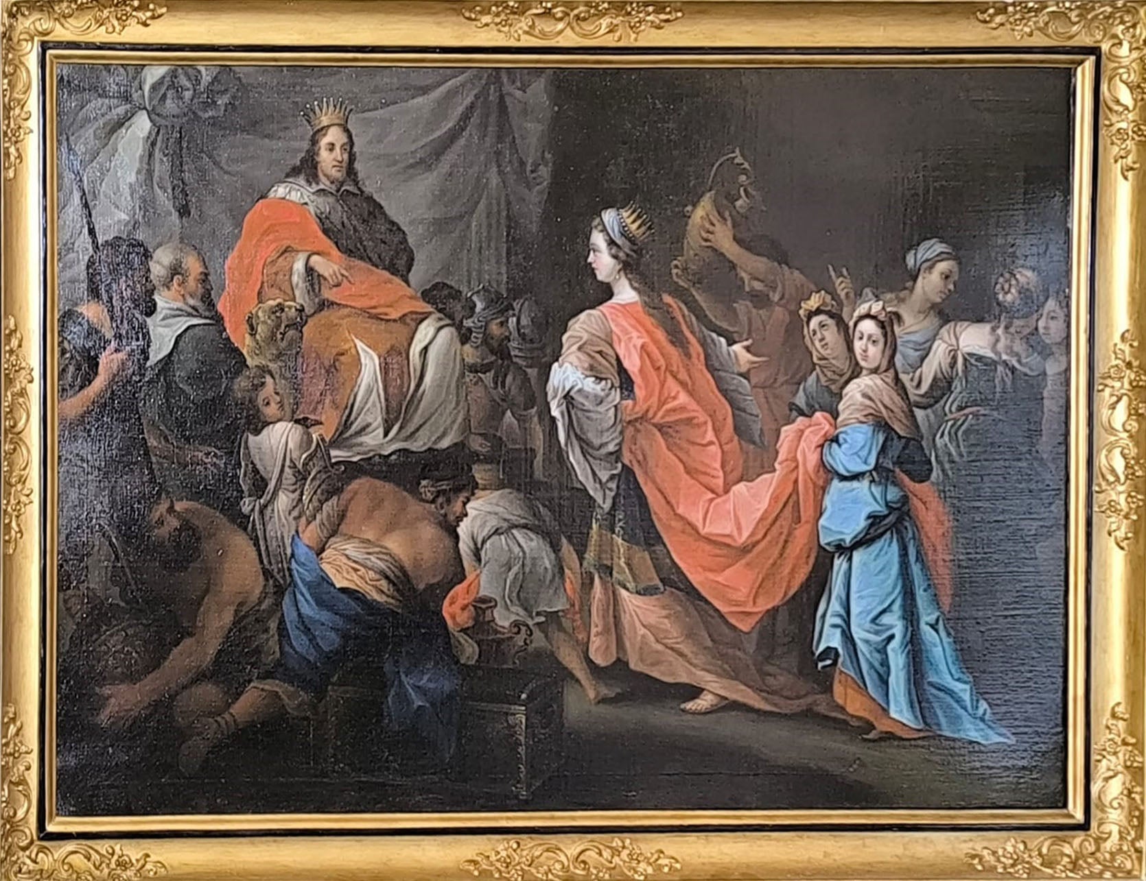 Escuela de Luca Giordano (atribuido a) - Salomón y la reina de Saba