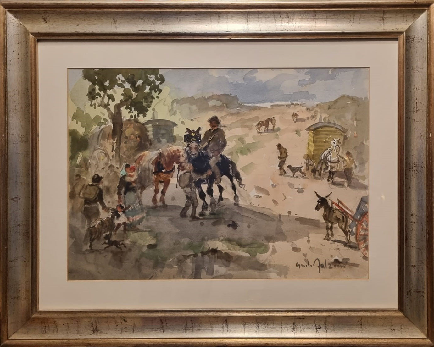 Giulio Falzoni - Accampamento di Zingari