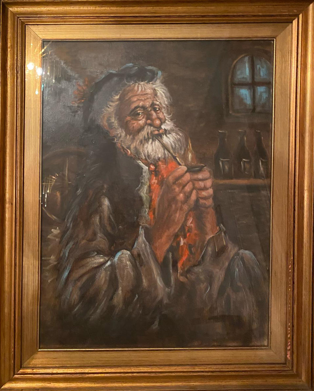 Autore Sconosciuto - Senza titolo (fumatore di pipa)