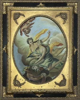 Apollo e Diana, olio su tela di autore sconosciuto, 60 x 45 cm