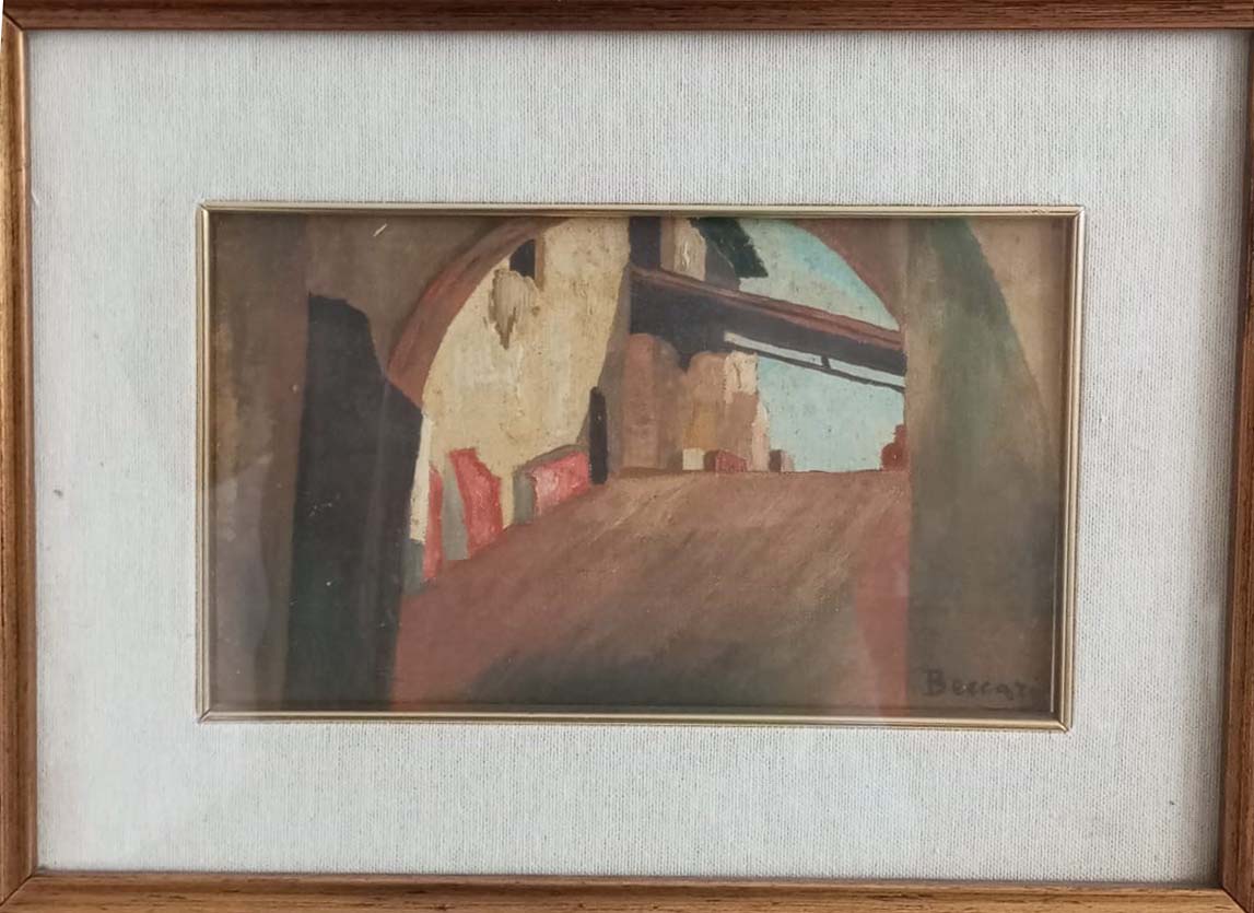 Roberto Beccari - Veduta - Olio su tela