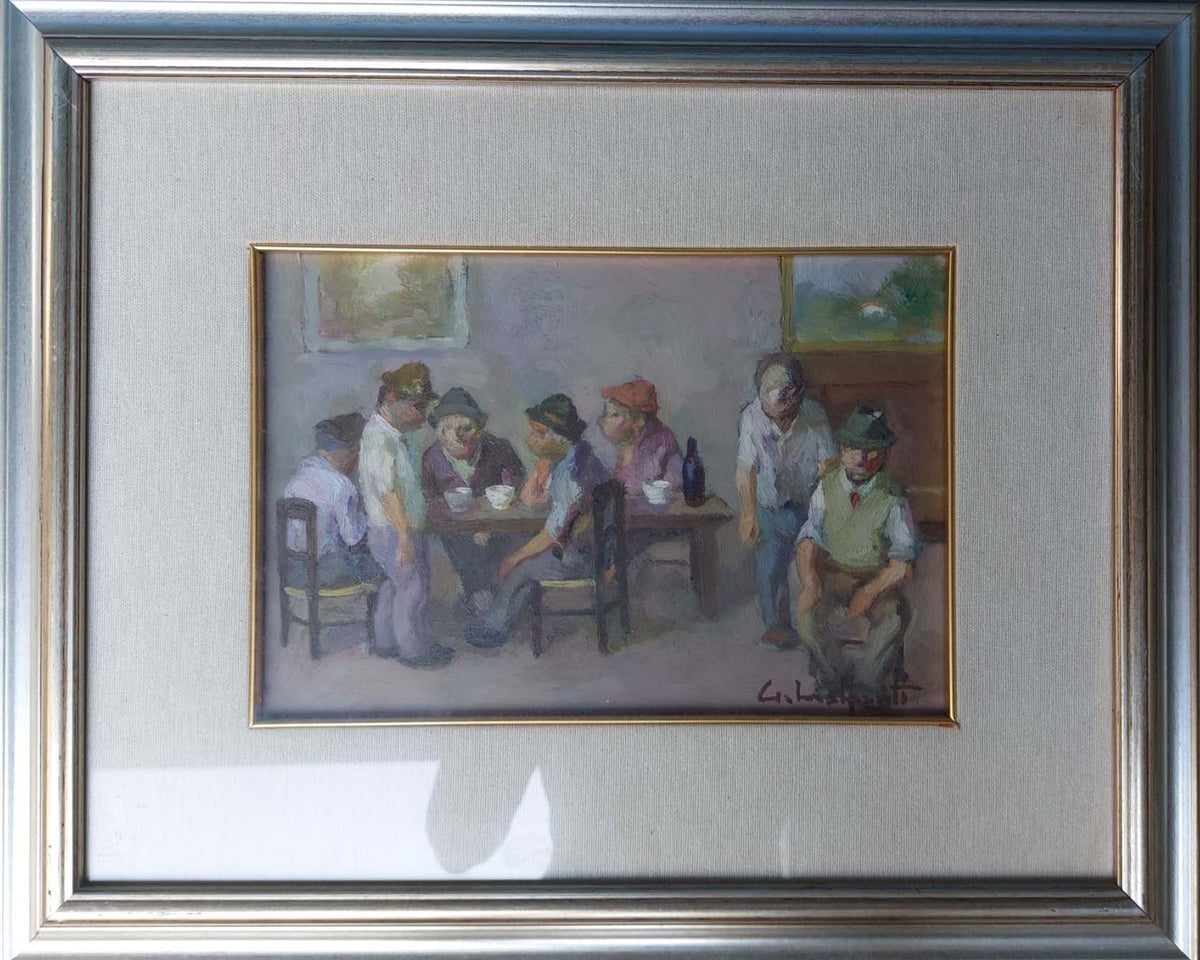 Senza titolo, olio su tela di Giacomo Malfanti