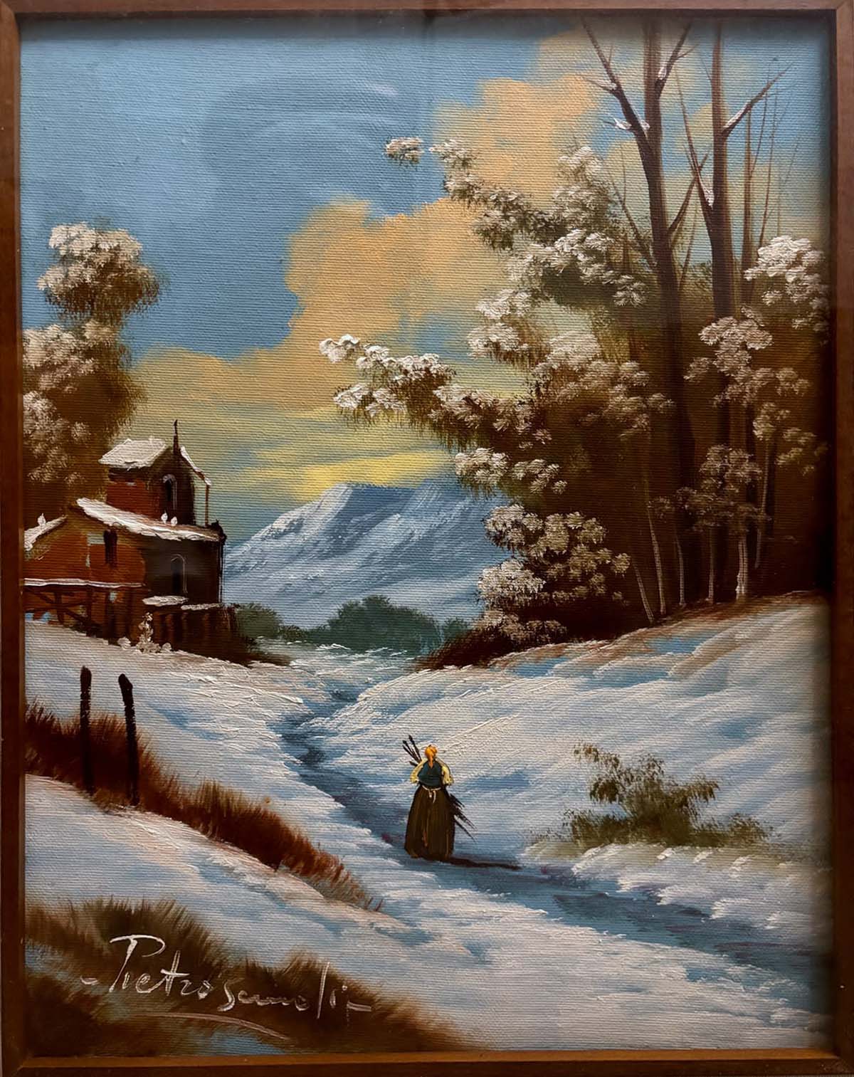 Paesaggio, olio su tela di Alfonso Pietrosemoli
