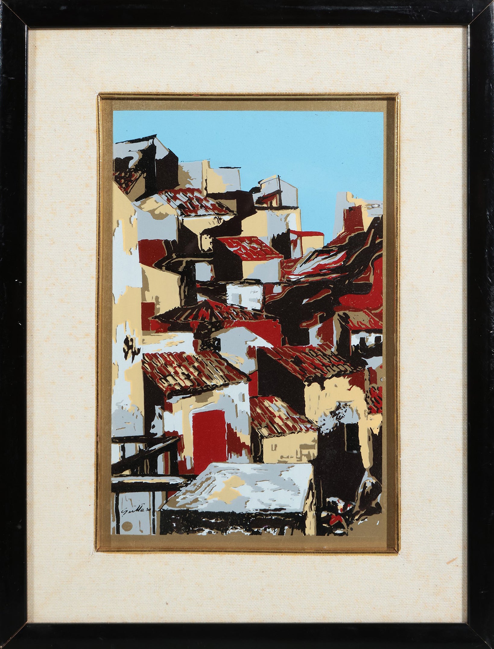 Copia de Artesanos Romanos - Renato Guttuso, Casas Paisaje (Ejemplar 31)