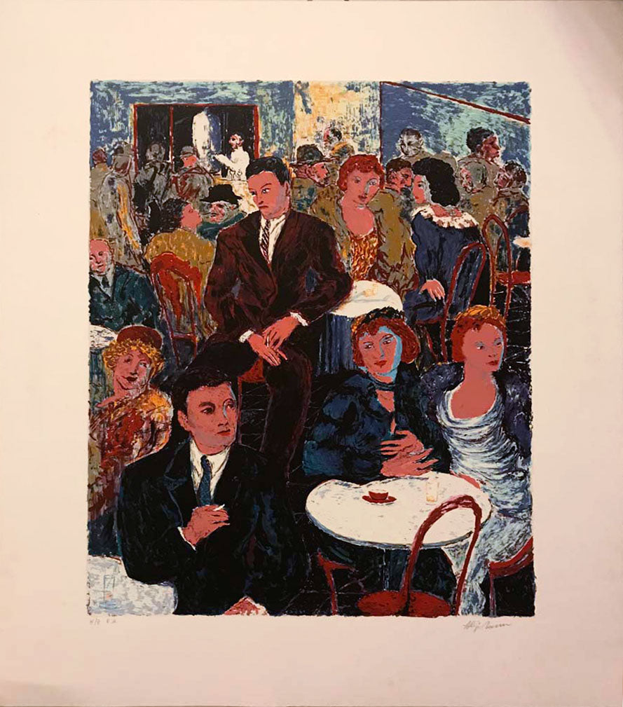 Aligi Sassu - Caffè di Parigi