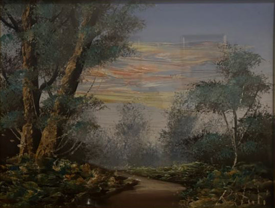 Tiziano Ruti - Paesaggio al tramonto