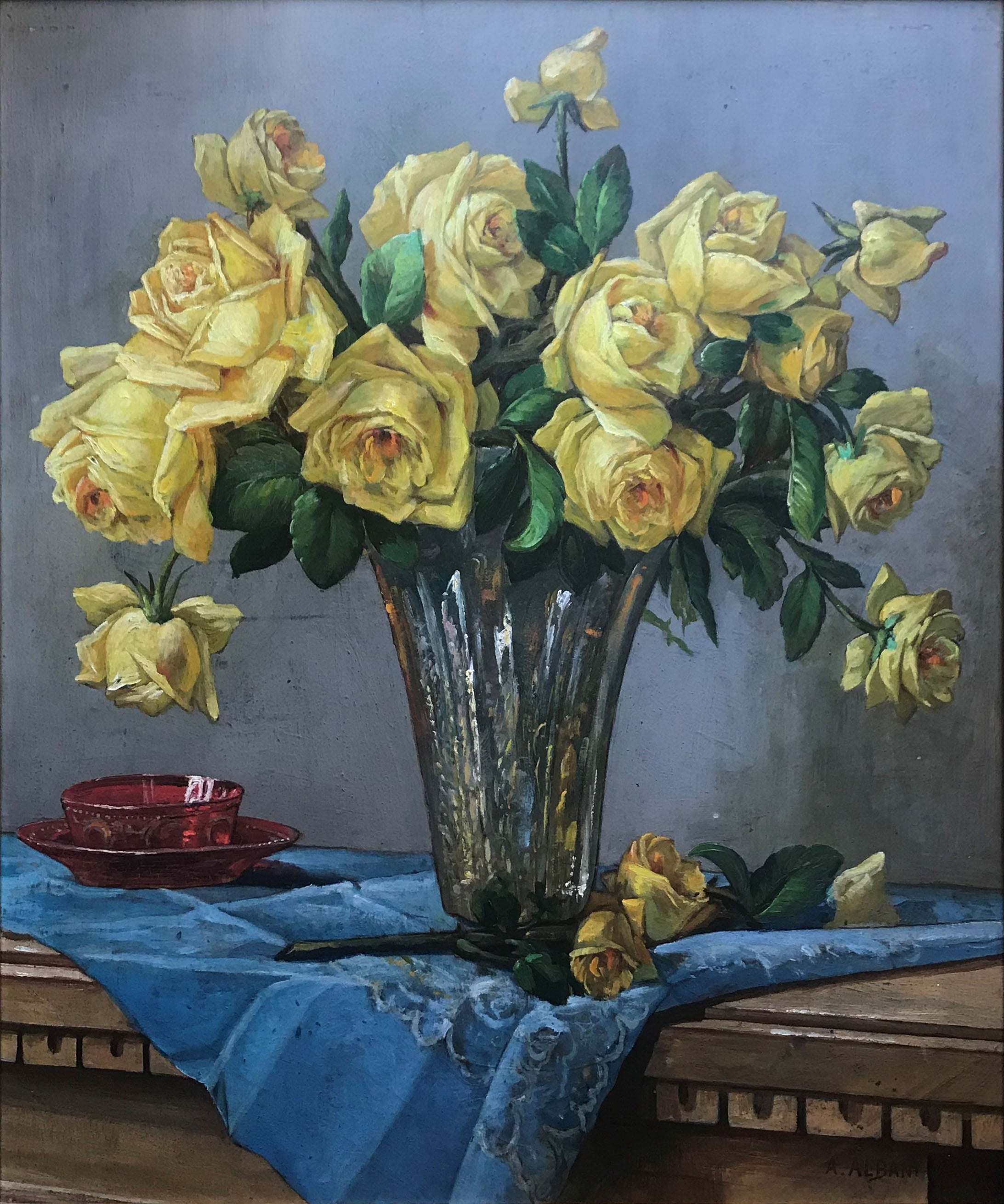 A. Albani - Jarrón de flores