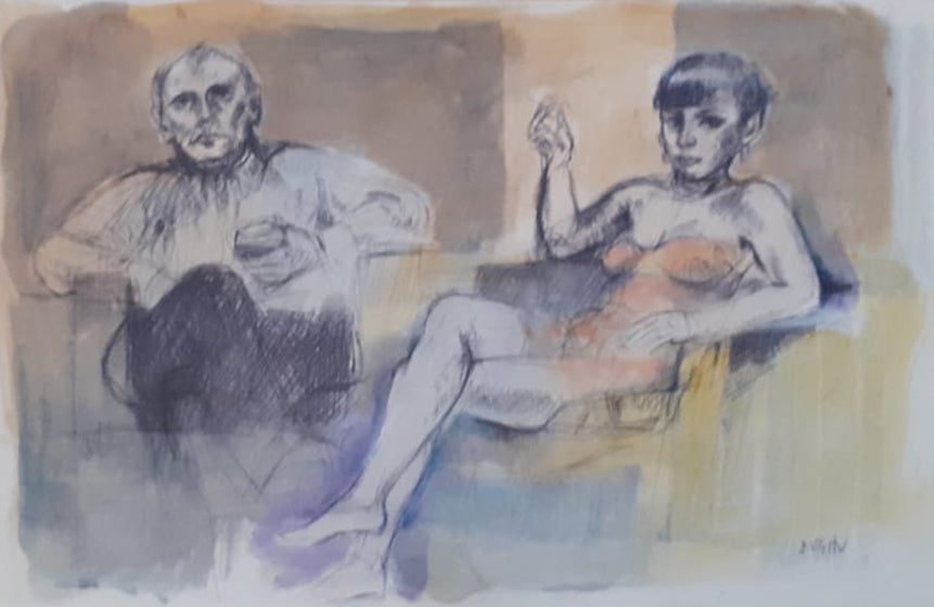 Alberto Sughi - Ritratto di una coppia
