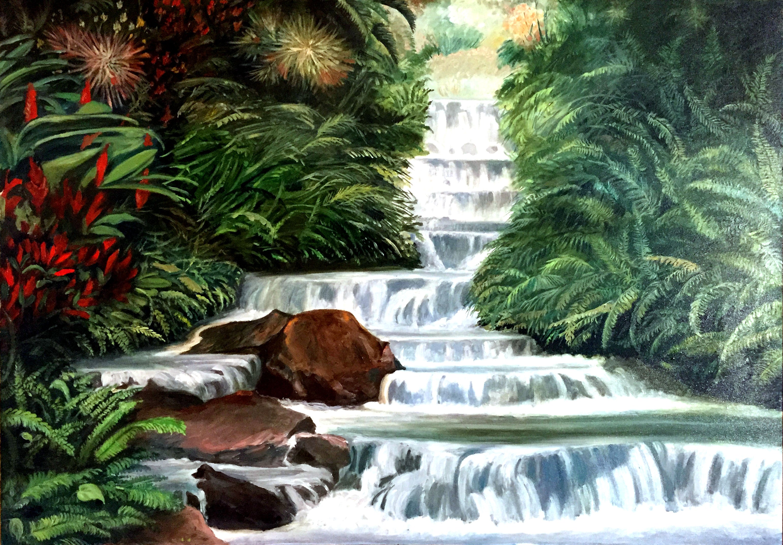 Emilio Navarino - Scorcio sulla cascata