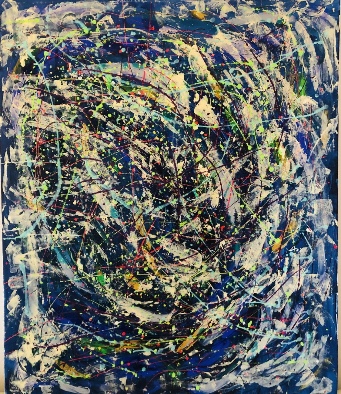 Atria, opera astratta su tela 100 × 120 cm