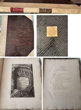 Antichità romani - Giambattista Piranesi/Fratelli Firmin Didot Libraj (4 tomi)