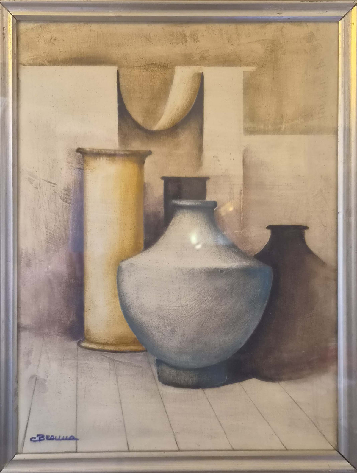 Composizione di Carlo Brenna, olio su tela