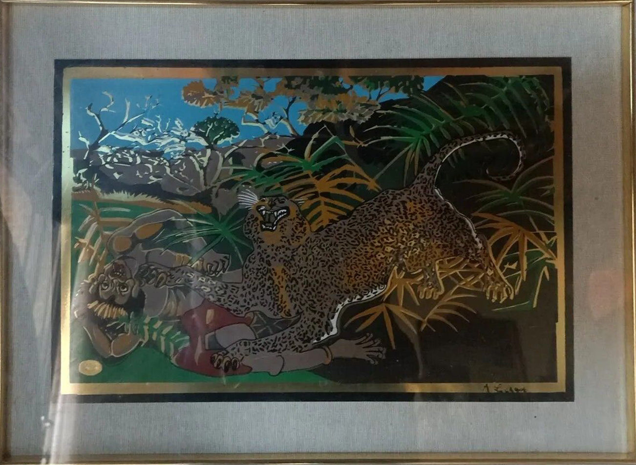 Copia de Artesanos Romanos - Antonio Ligabue, Tigre (Ejemplar 30)
