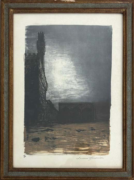 Alluvione di Firenze – Litografia – Luciano Guarnieri