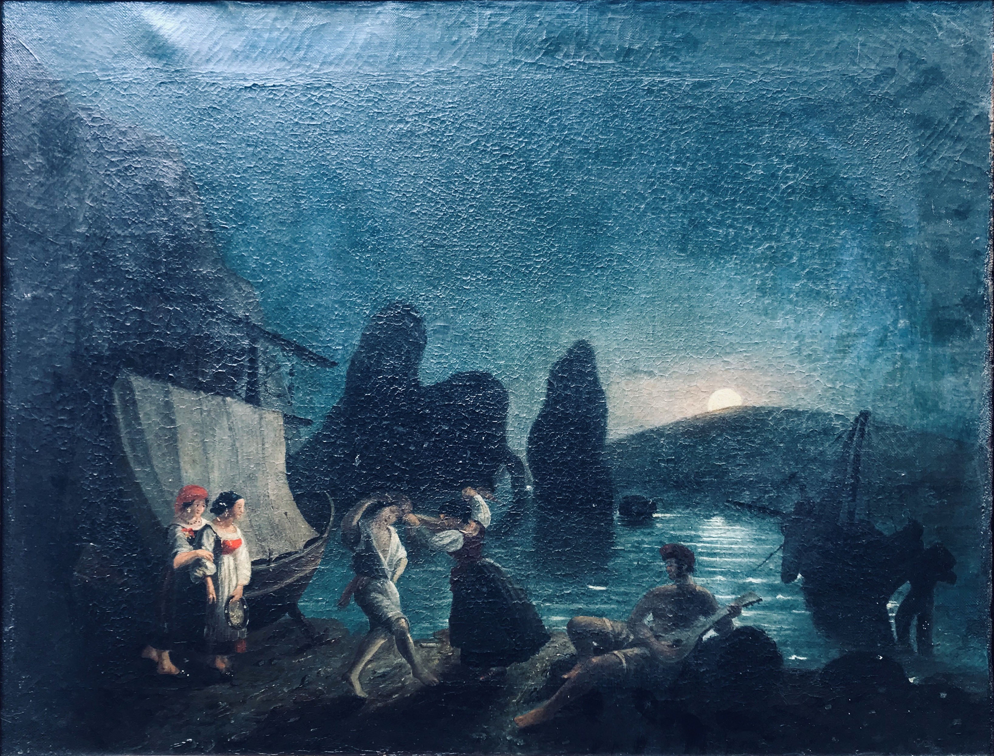 Artista sconosciuto - Marina di notte