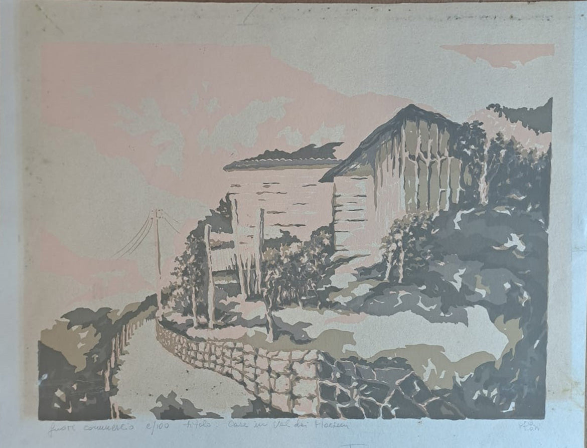 Mario De Poli - Casas en el Valle de Mocheni