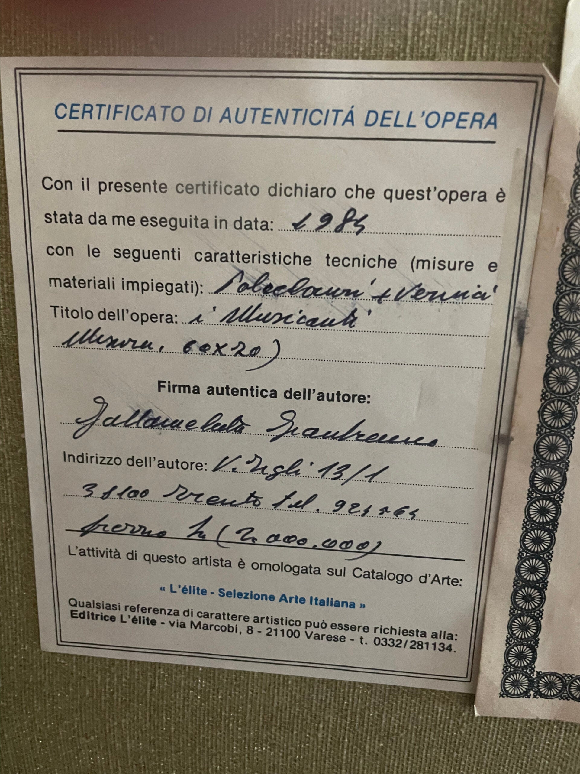 Gianfranco Gattamelata - I musicisti