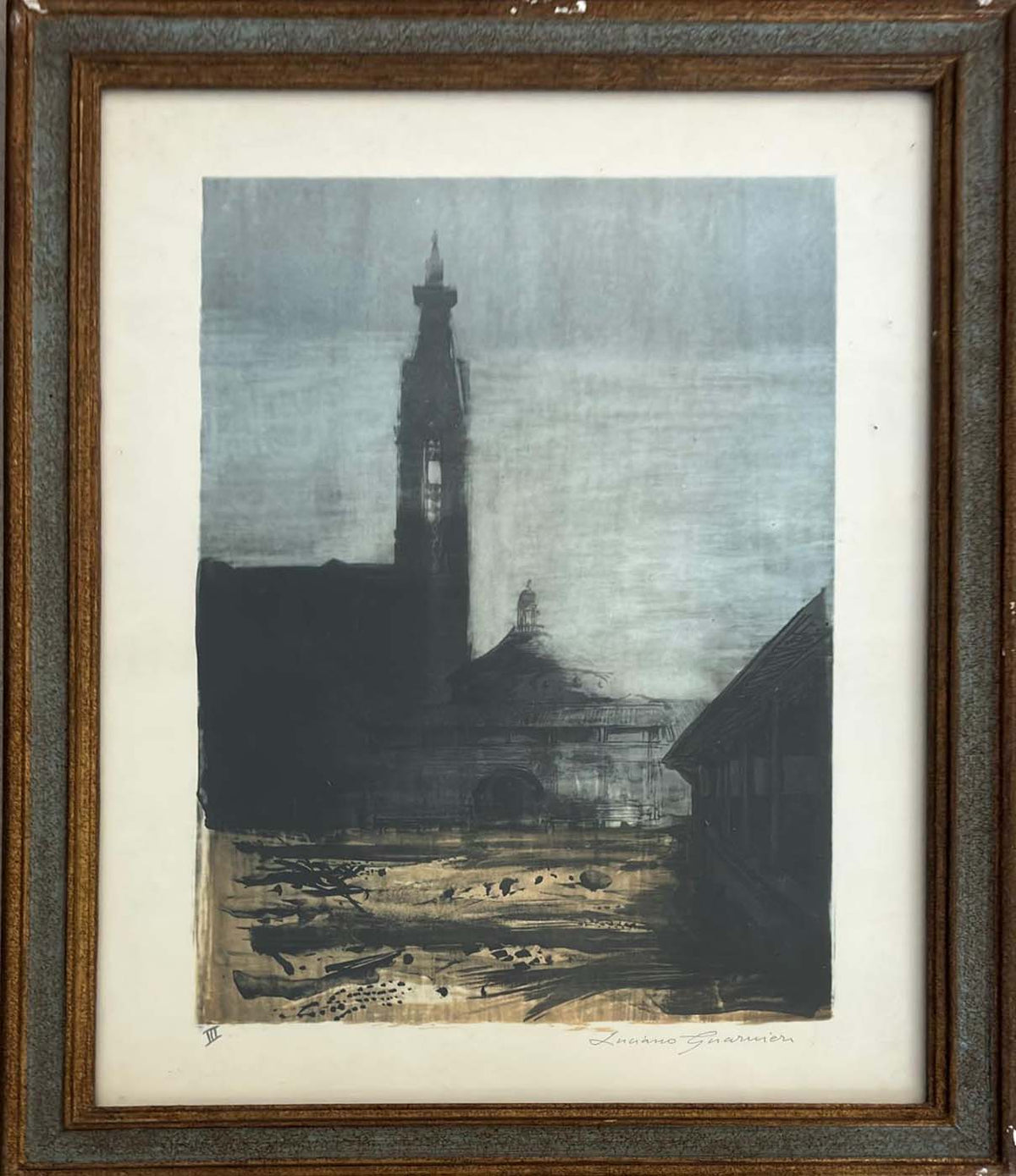 Alluvione di Firenze – Litografia – Luciano Guarnieri