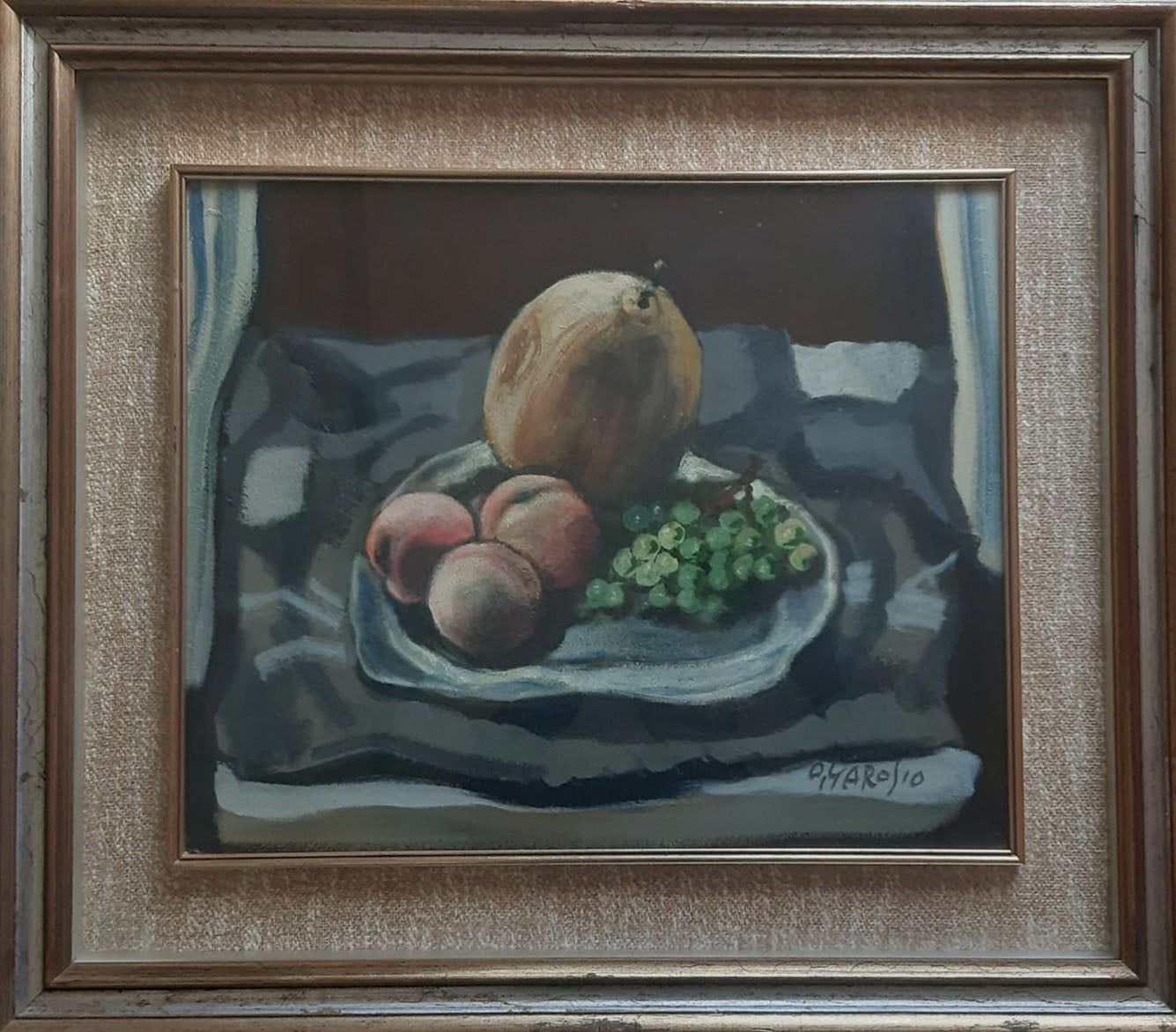 Ottorino Garosio - Senza titolo (piatto con frutta)