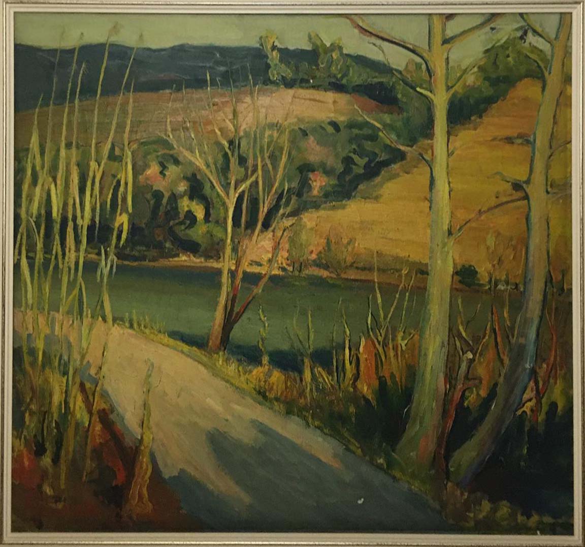 Giancarlo Amurri - Puesta de sol en el río Adda