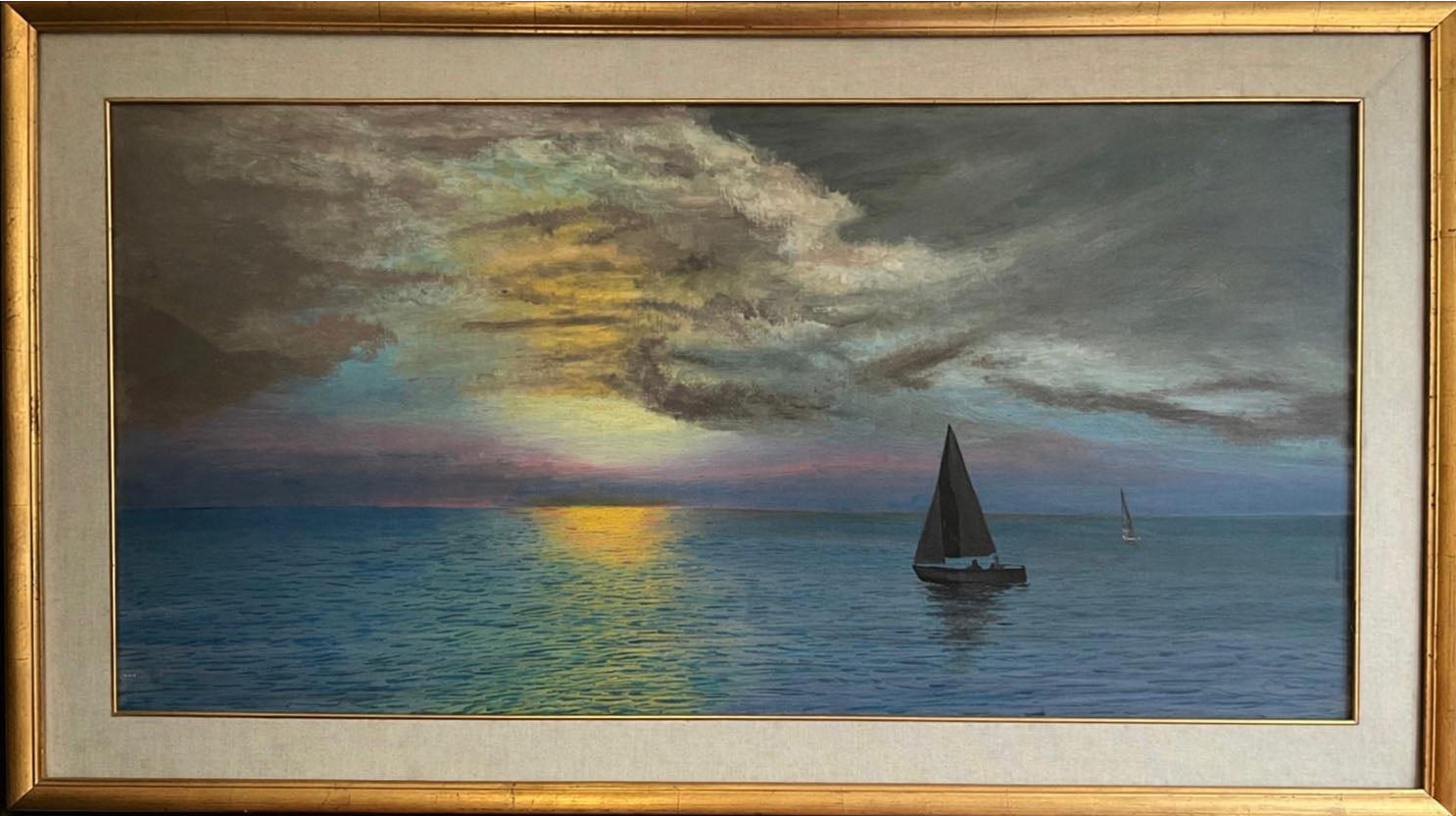 Raffaele Cattolica - Atardecer en un velero