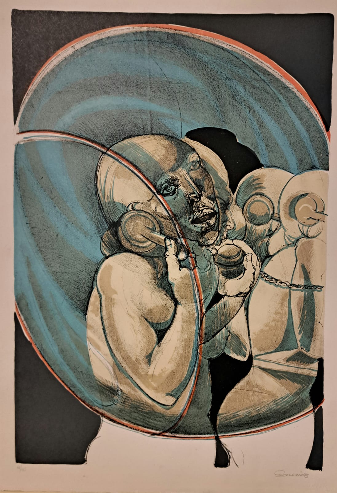 Luigi Guerricchio - Figura al telefono