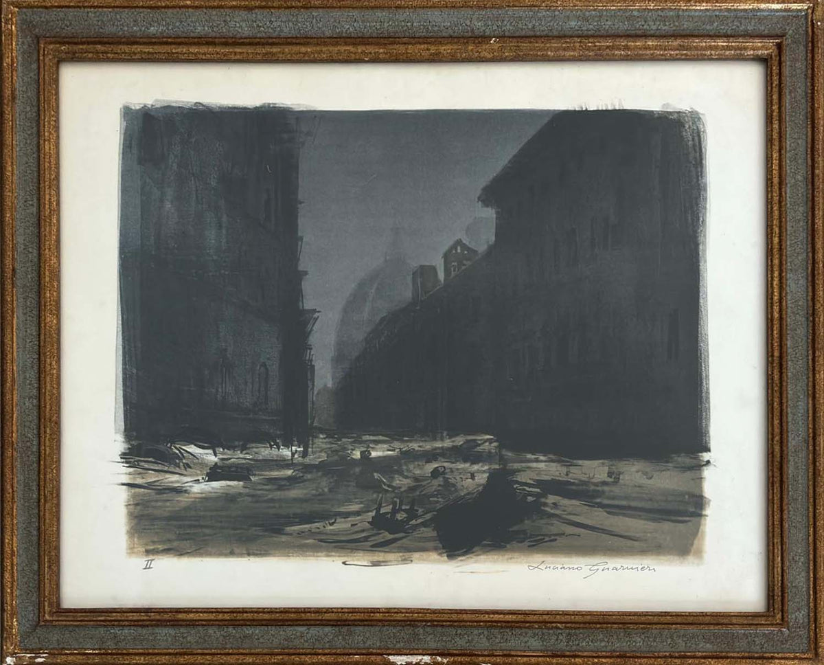 Alluvione di Firenze – Litografia – Luciano Guarnieri