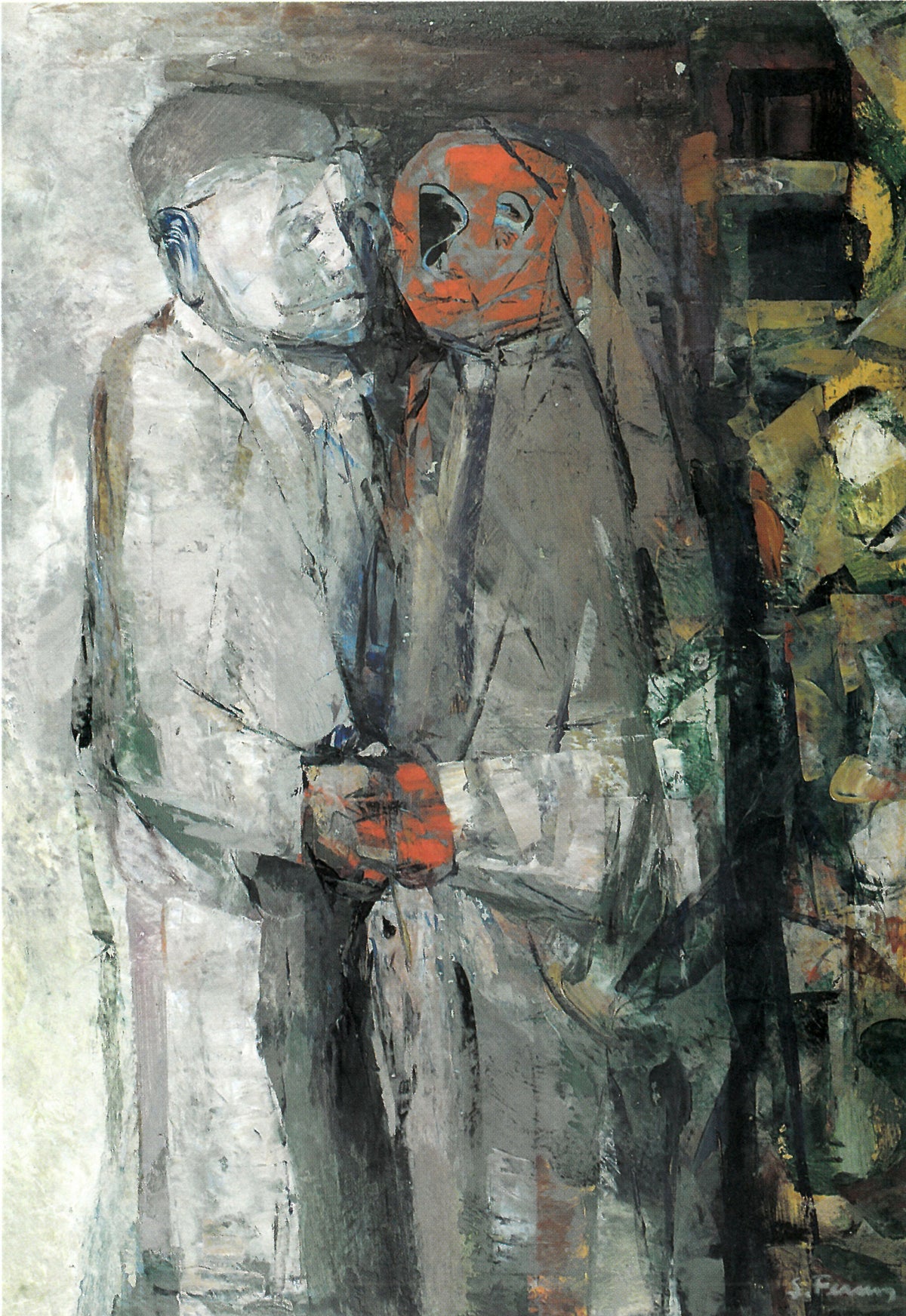 Incontro di Salvatore Ferma, olio – figura