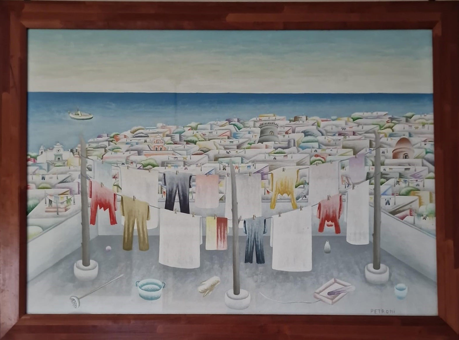 Petroni - Clothes hanging out to dry in Ischia