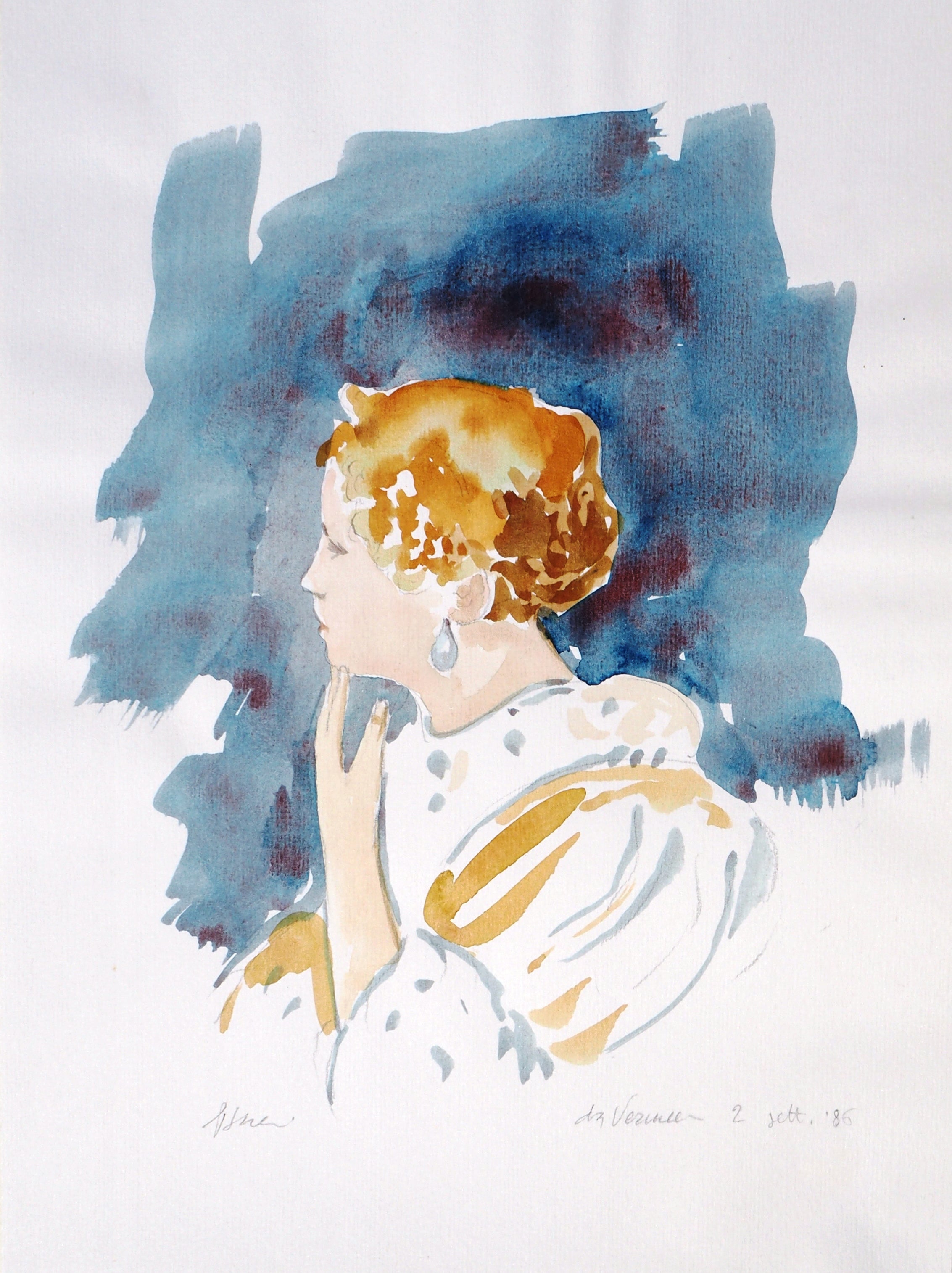 Paolo Gheri - Figura femminile (da Vermeer)