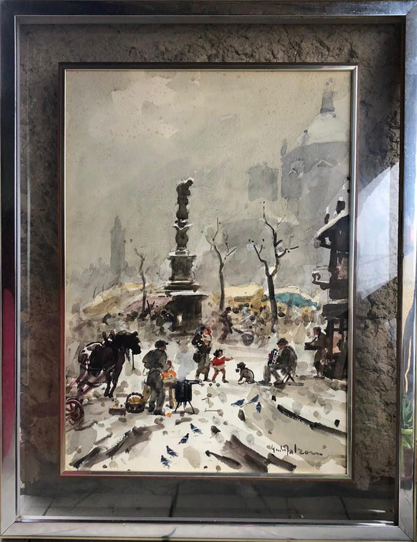 Giulio Falzoni - Il vecchio mercato di piazza Vetra