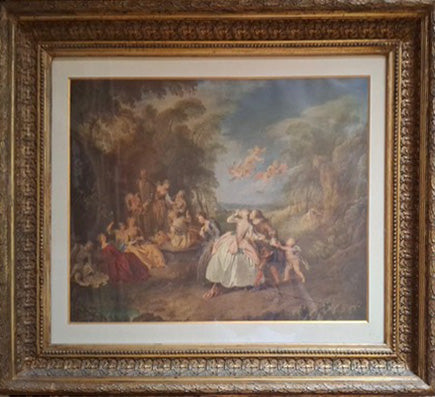 Reproduction by Jean-Baptiste Joseph Pater - Blind Man's Bluff