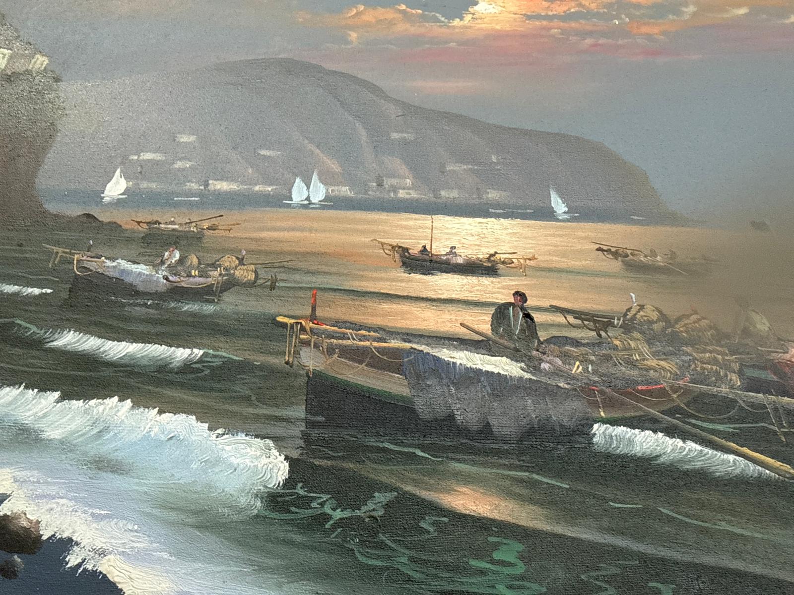 Senza titolo (marina) - Olio su tela - Mario Galanti