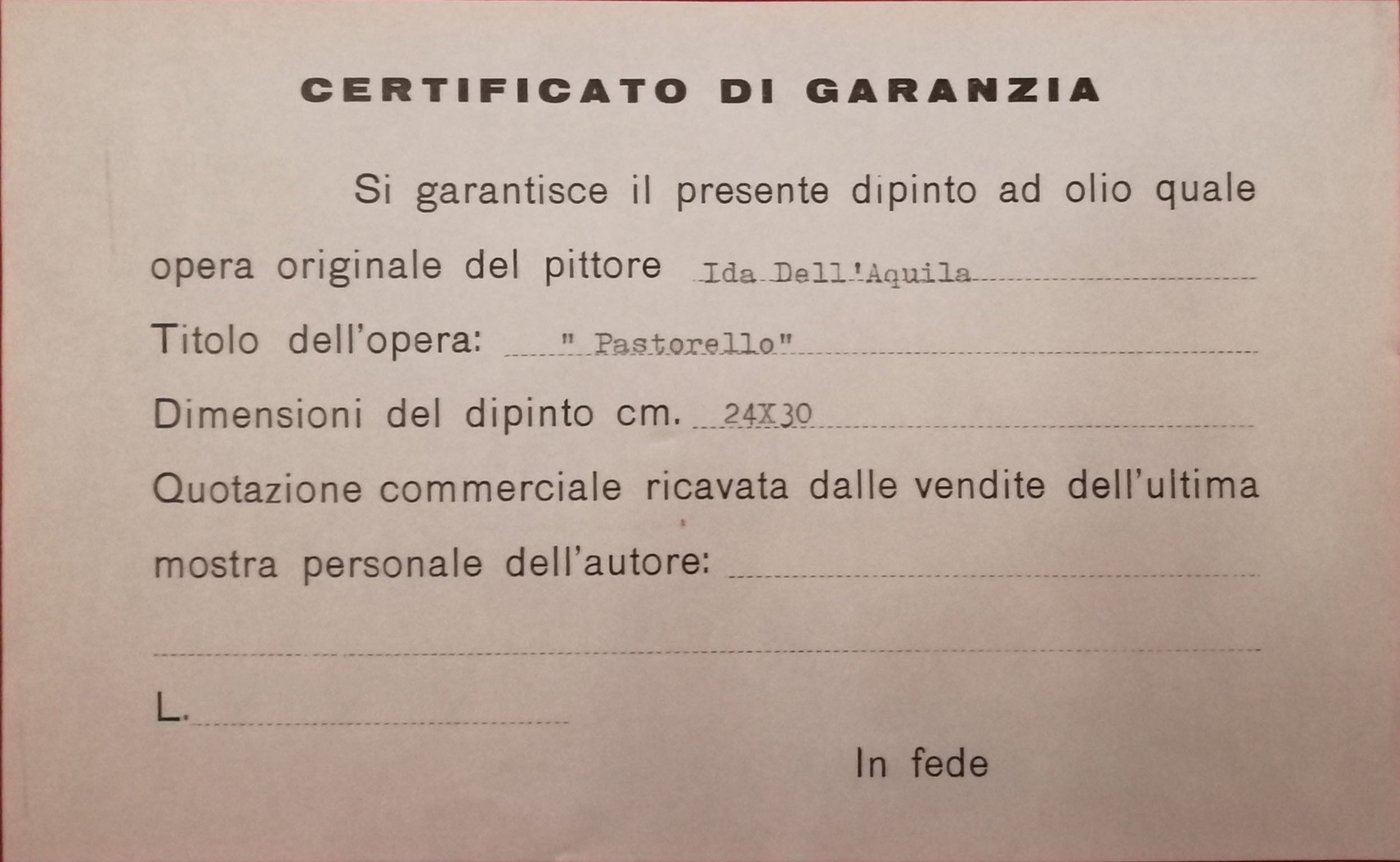 Ida Dell'Aquila - Pastorello