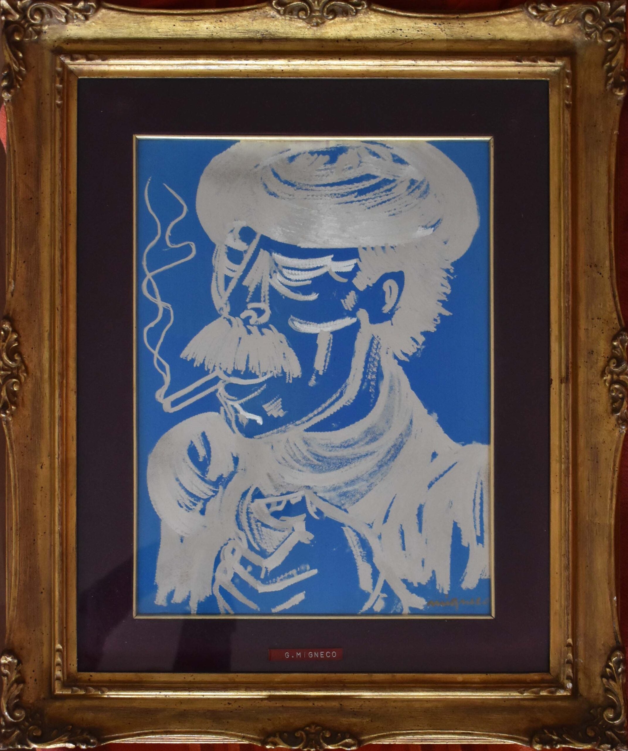 Giuseppe Migneco - Cabeza de hombre