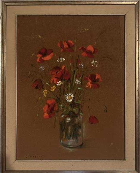 Fiori di G. Coladonato, olio su tela