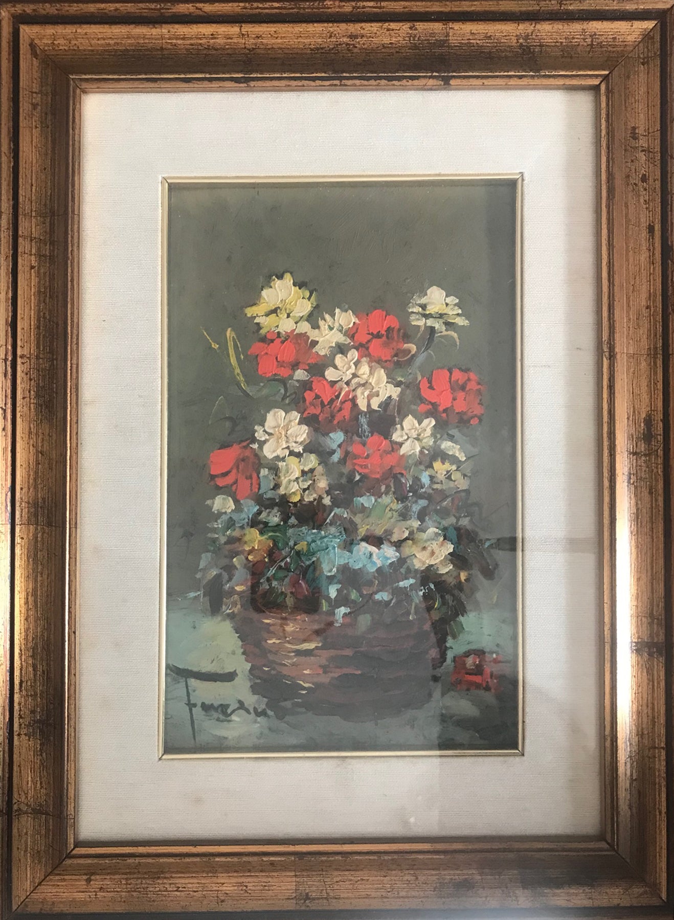 Michelangelo Furino - 2 Opere Fiori e Pescatori