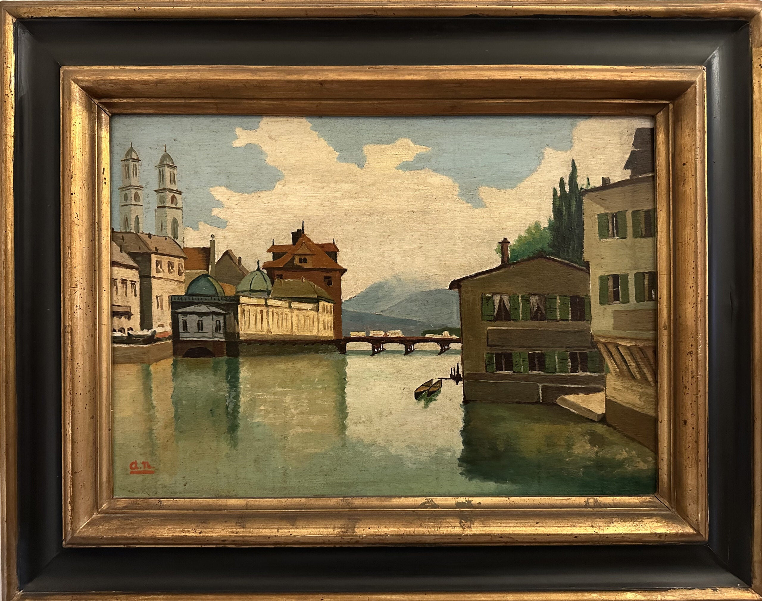 Artista Sconosciuto - Senza Titolo (Vista di un canale)