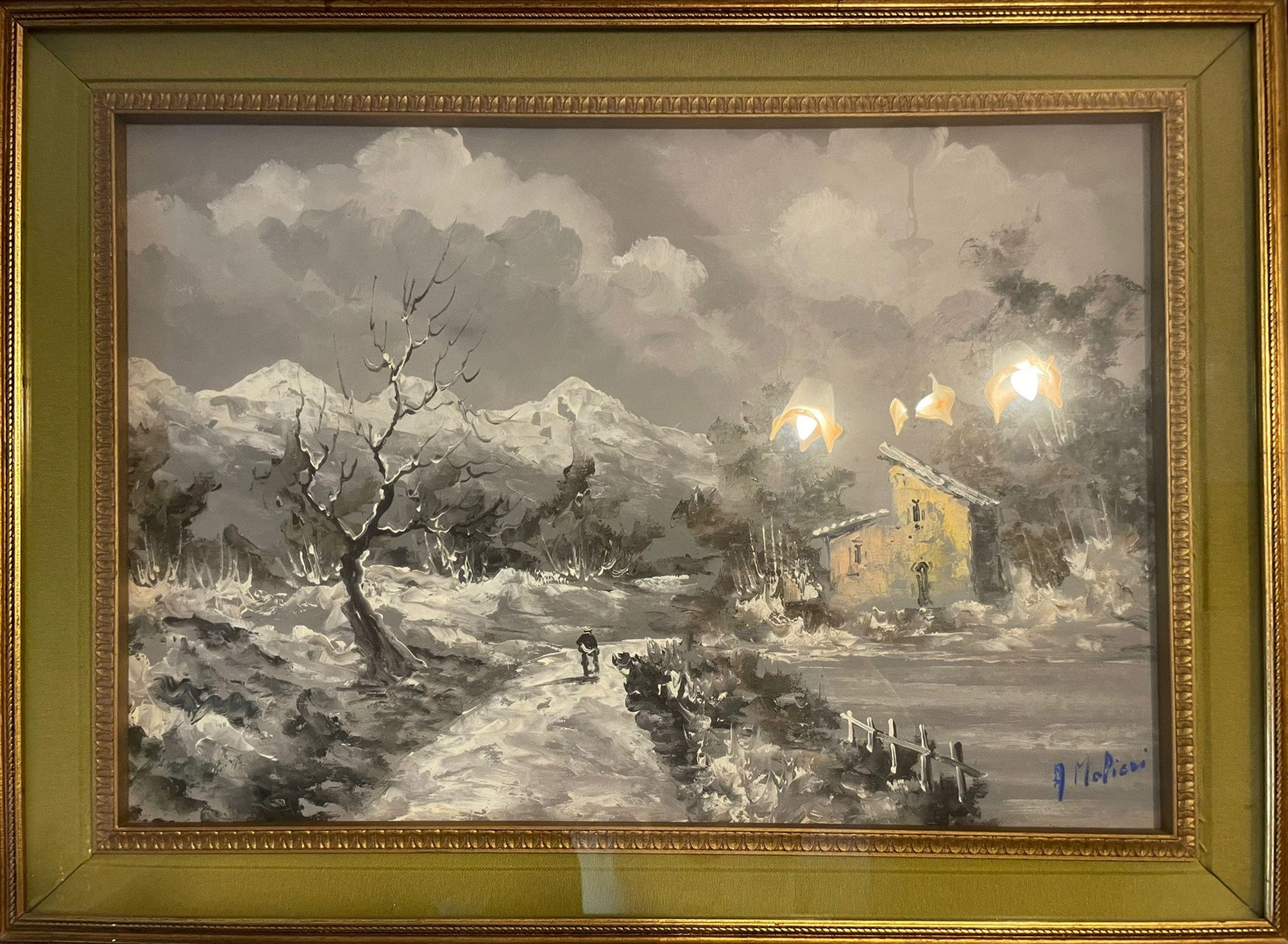 A. Molieri - Paesaggio innevato