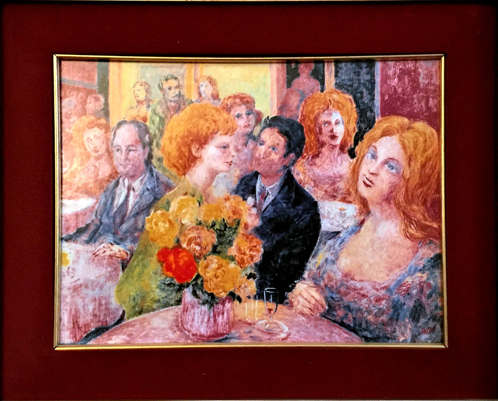 Aligi Sassu - Café de las Rosas