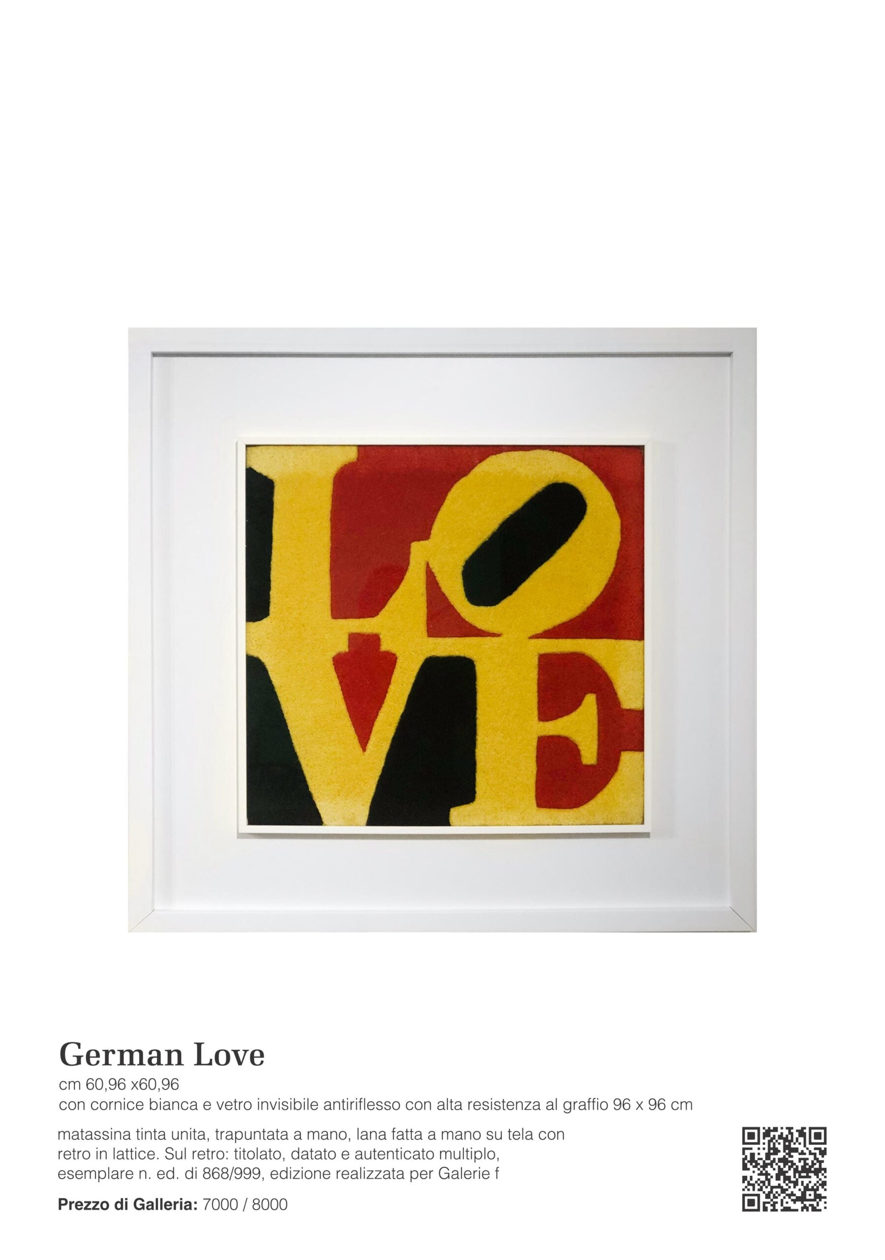 ROBERT INDIANA - GERMAN LOVE