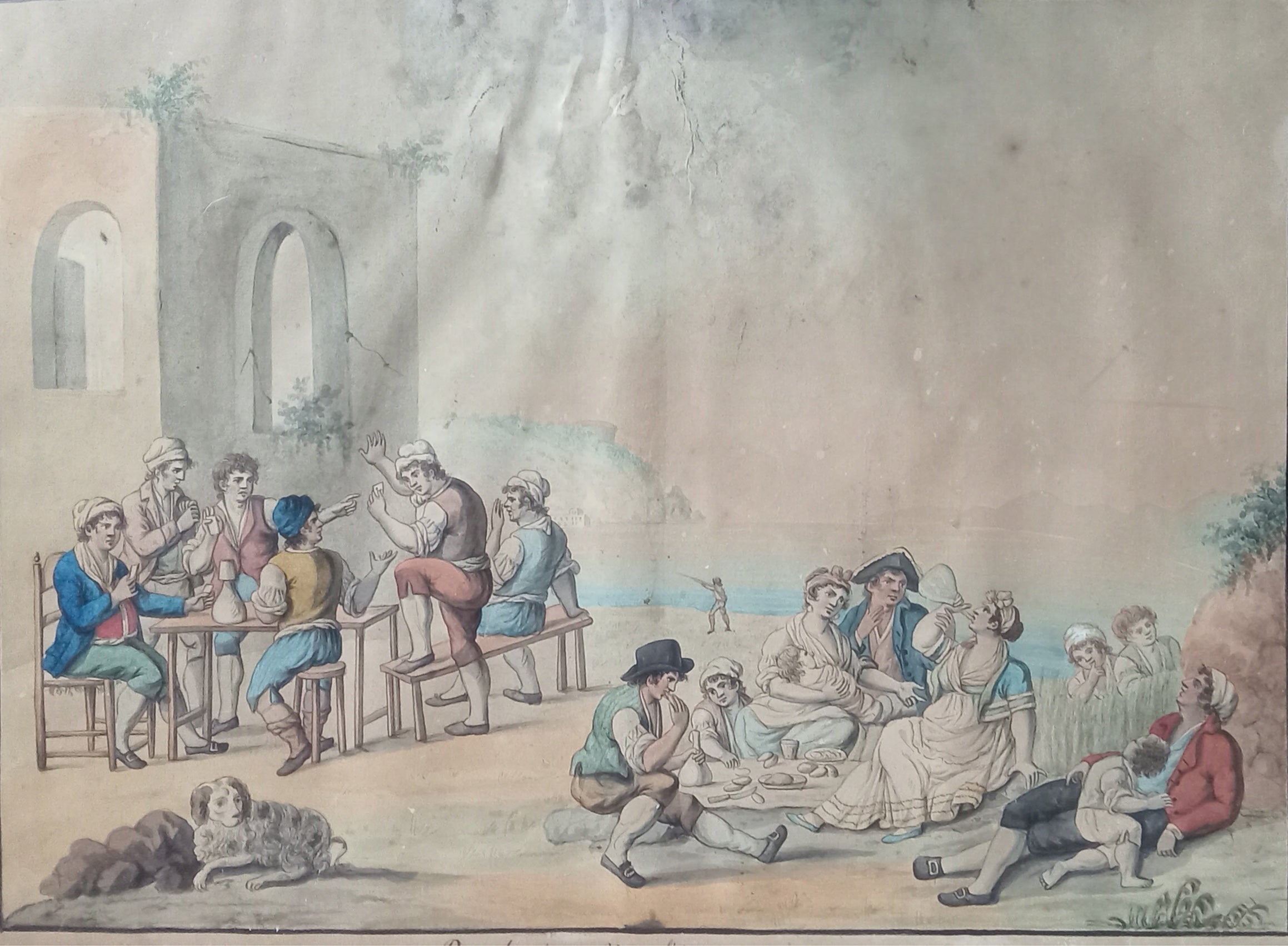 Autor desconocido - Bambocciata napolitana